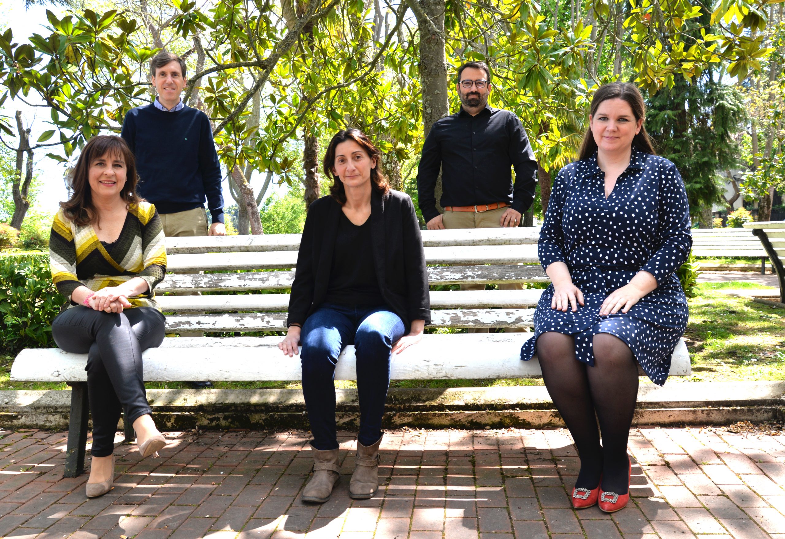PIE DE FOTO: De izquierda a derecha: Rosa Zuheros, Pedro Zamarbide, Eva Ancizar, Pablo Pegenaute y Ana Suescun.