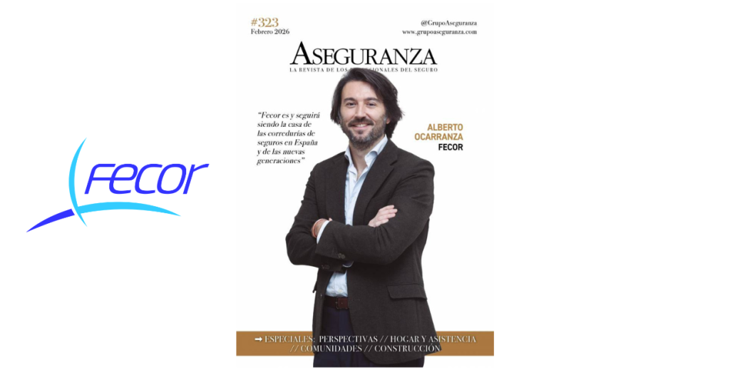 Alberto Ocarranza Presidente de FECOR es portada de la revista Aseguranza del mes de febrero de 2026